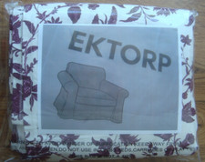 IKEA EKTORP Chair Cover Ektorp Armchair Slipcover HOVBY LILAC / WHITE Floral NEW