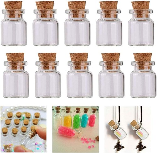 20x small glass bottles - small,