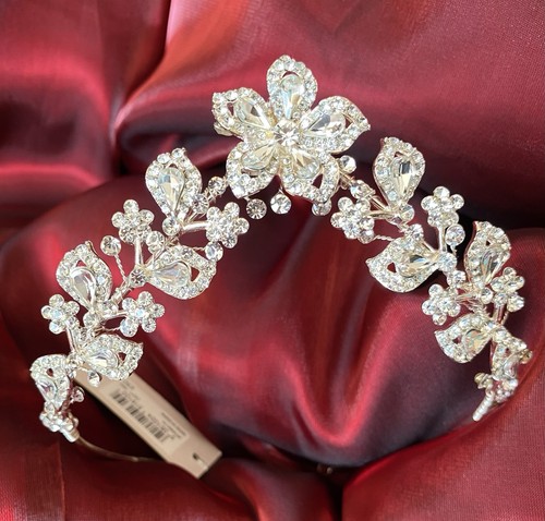 Tiara silver exquisite - exquisite, floral