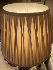 Gold Coloured Pinch Pleated Lampshade 16 Inch