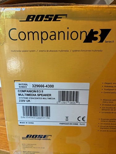 Bose companion series 2 1 - 3, 2.1