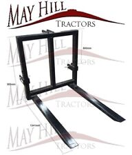 Tractor 3 Point Linkage Pallet Fork Set (Cat. 2) Load Capacity 900 kgs