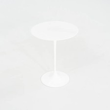 C. 2022 Eero Saarinen for Knoll Tulip Side Table in Lasa Classico Marble 16" Top