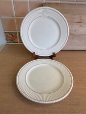2 Wedgwood Of Etruria & Barlaston Plates - Edme - Gold Trim - 26.5cms