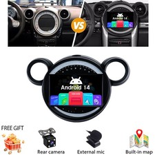 9" 64GB Android 14 Stereo Carplay For BMW Mini Cooper Countryman R60 2010-16 GPS