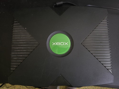 Xbox original console black - xbox,