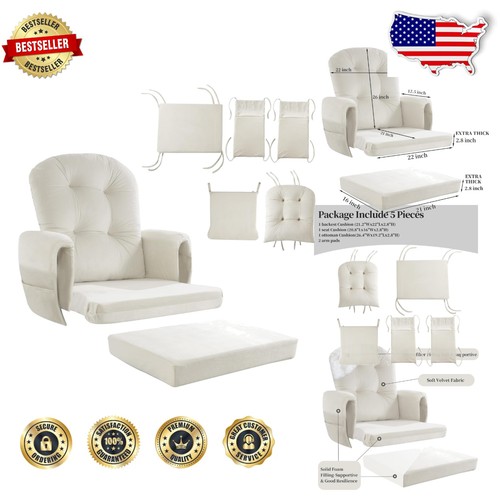 Glider rocker cushions 5pc - glider,