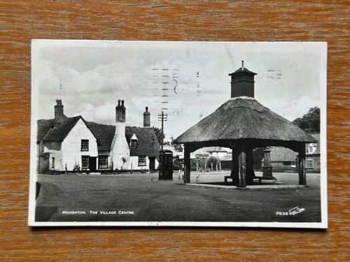 1959 rppc houghton village - rppc,
