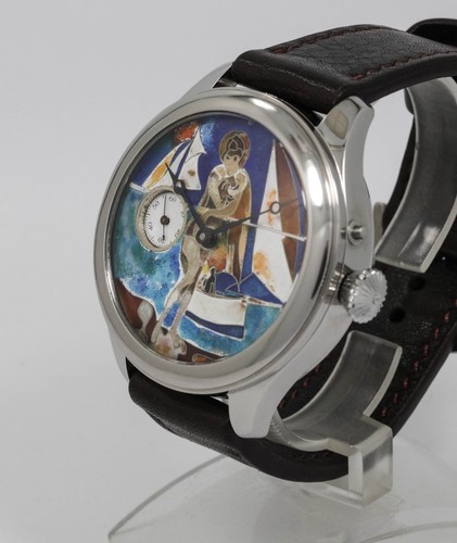 Watch with cloisonne enamel - watch,