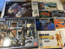 Bandai and Other Japanese Model Kits x 9 - Unassembled Kits