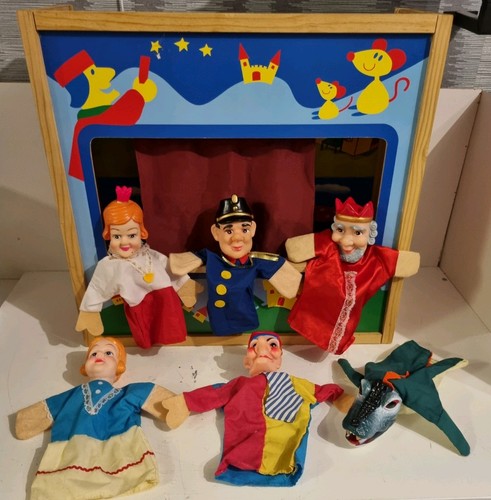 Punch judy puppets x6 - judy,