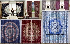 Indian Mandala Curtains Hippie Wall Drapes Bohemian Door Window Room Decor Art