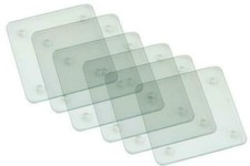 Clear Glass Coasters 6pcs Home