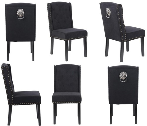 Black velvet dining - dining, chairs