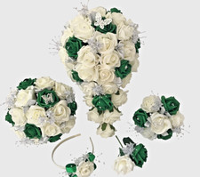 Wedding bouquets emerald green - bouquets,