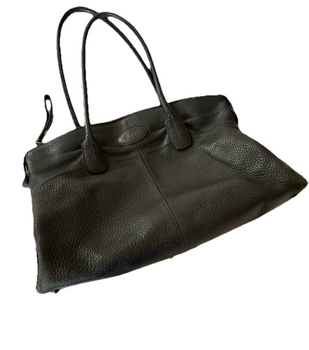 Tod black pebbled - tod’s, leather