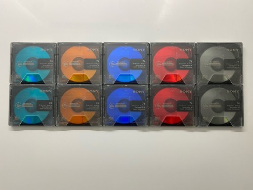 Sony md74 minidisc - 10, colour