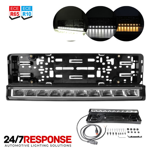 Number plate holder with - plate,