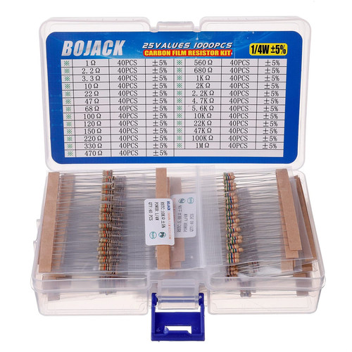 Resistor assortment kit ohm - kit, 1