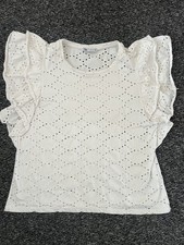 ZARA White Broderie Anglaise