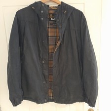 mens barbour wax jacket large