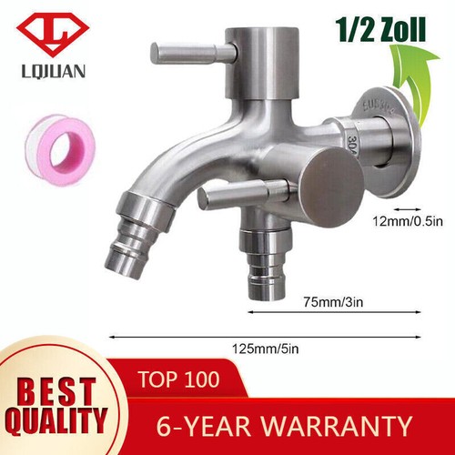 Stainless steel double outlet - stainless,