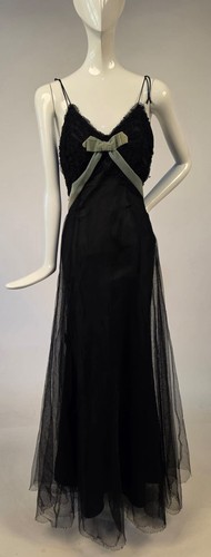 Antique 1930 black net - 1930’s,
