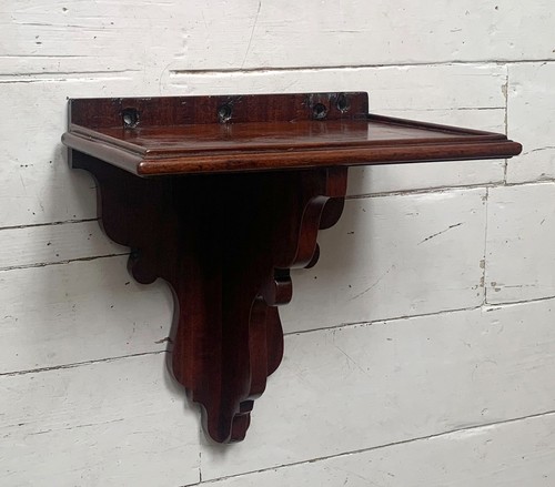 Antique mahogany wall shelf - mahogany,