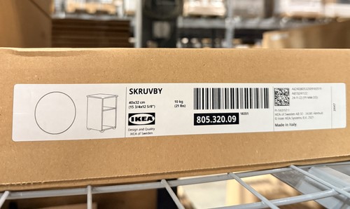Ikea skruvby side - skruvby, white
