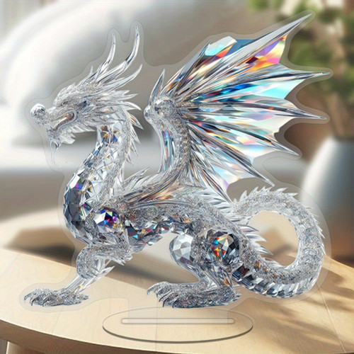 Bohemian style crystal - crystal, dragon