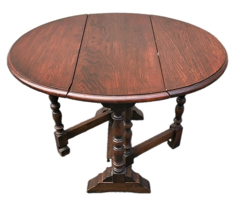 Antique vintage 1970s oak oval - oak,