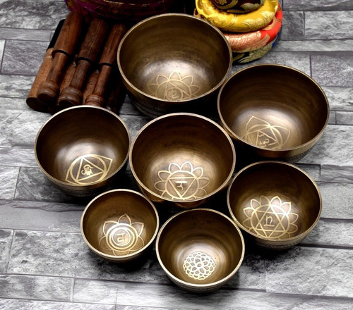 Natural singing bowl - singing, set