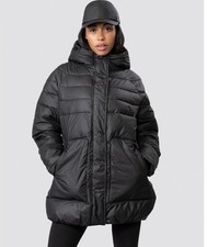 New HUNTER Original A-Line Puffer coat Jacket Hooded black Heavy size XL 18