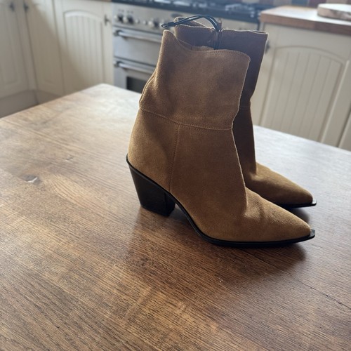 Zara camel brown - brown, suede