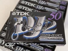 Box 10 cassette Tdk DJ 2 50 minuti Disk Jack Position Chrome