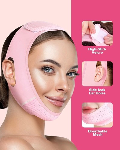 Reusable line face strap - v,