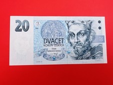 CZECH REPUBLIC  20 KORUN 1994  PICK 10a  UNCIRCULATED. SCARCE