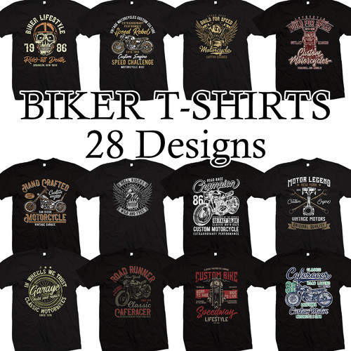 Biker shirt motorcycle - -,