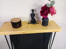 Wooden ,vintage,radiator,floating shelf with free harpins 85cm.