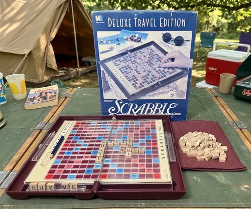 Vintage 80s scrabble deluxe - vintage,