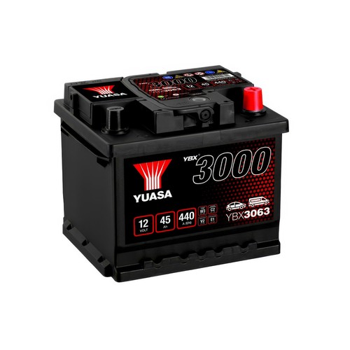 Yuasa car battery - car, 12v
