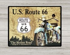 Vintage Route 66 Metal Sign