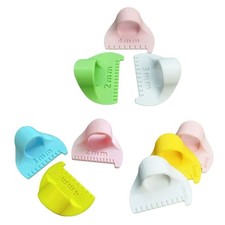 3Pcs Finger Quilting Ruler with Millimeter Scale Patchwork Tool For Stitching