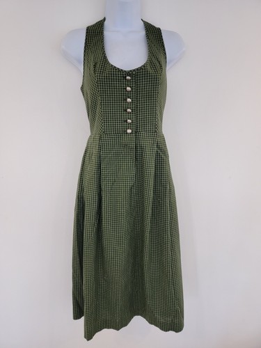 Vintage dress cotton green - dress,