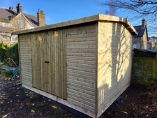 16x10 wooden garden shed apex
