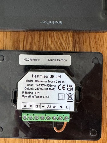 Heatmiser touch thermostat - heatmiser,