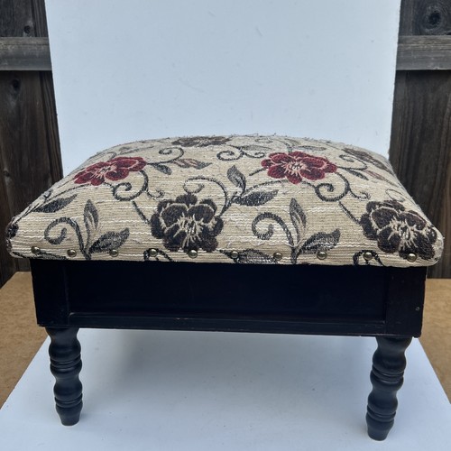 Vintage footstool storage - footstool, &