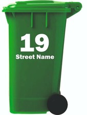 4no Large Custom Wheelie Bin