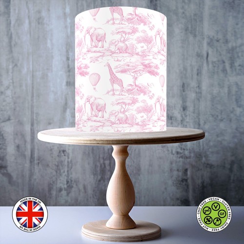 Panoramic pink safari - safari, toile