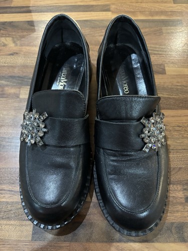 Marco moreo black loafers with - black,